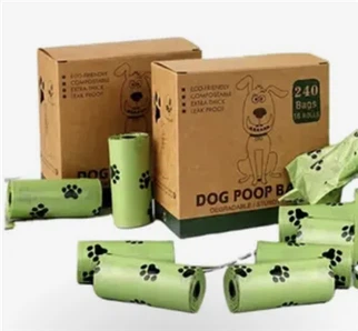 Bolsas de caca de mascotas compostables