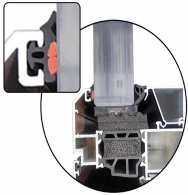 Sellos para ventanas y puertas, sello de caucho co-hidrófilo extruido